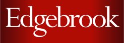 edgebrook logo white on red